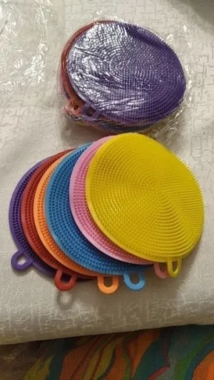 Eponge de lavage En Silicone Pour Vaisselle