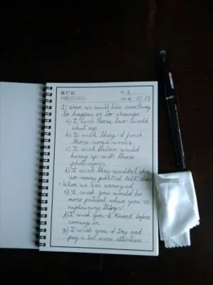 Cahier de notes réutilisable