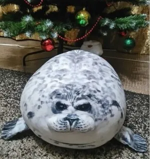 Coussin en Peluche - Forme de Phoque