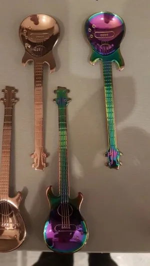 Cuillère à Café Guitare en Acier Inoxydable