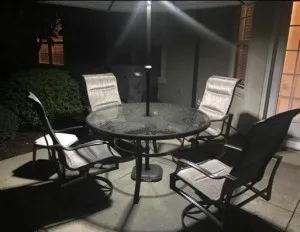 Eclairage LED Détachable pour parasol