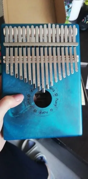 Kalimba 17 touches - Piano à Pouces En Bois d'Acajou