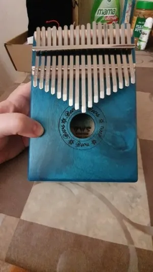 Kalimba 17 touches - Piano à Pouces En Bois d'Acajou