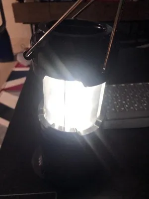 Lanterne De Camping 3-en-1 - Lampe De Poche LED Effet Flamme