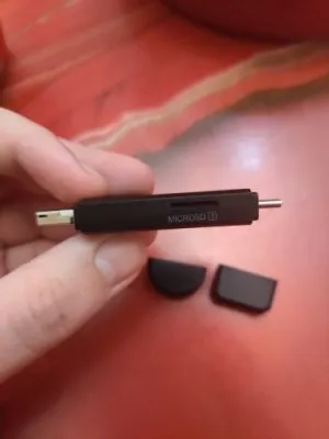 Lecteur de Carte 3-en-1 Micro USB, USB et Type C