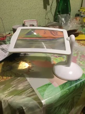 Loupe de lecture autoportante avec Éclairage LED