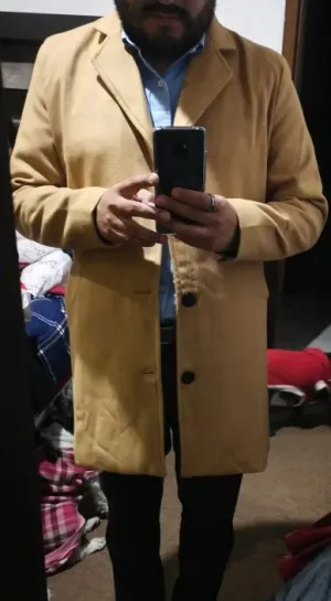 Manteau long pour homme d'affaires