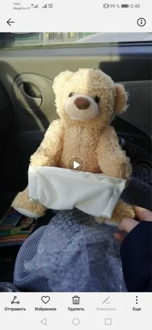 Ours en Peluche Peek-a-Boo