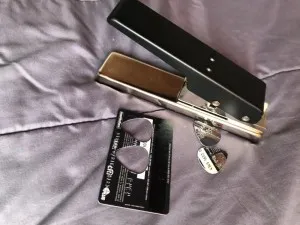 Perforatrice Médiator pour guitare