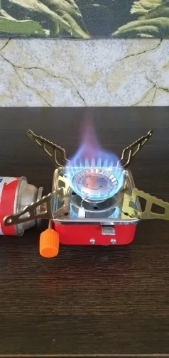 Réchauds de Camping Portable Brûleur à Gaz Pliable Ultra-léger