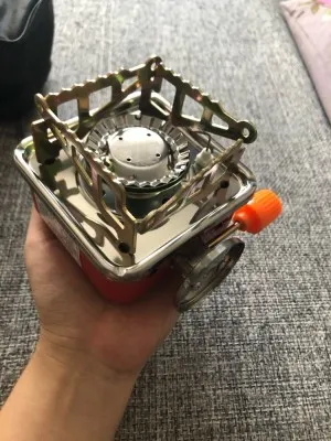 Réchauds de Camping Portable Brûleur à Gaz Pliable Ultra-léger