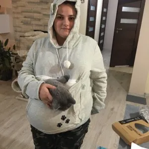 Sweat à capuche poche kangourou pour chien et chat