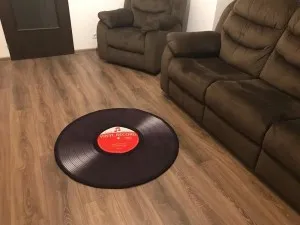 Tapis Disque Rétro