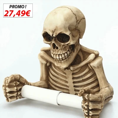 Distributeur De Papier Toilette En Forme De Crâne