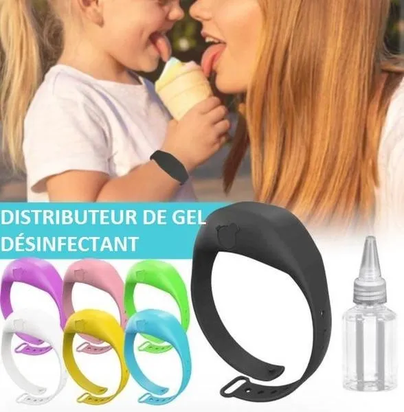Bracelet Distributeur de gel désinfectant