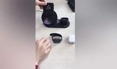 Chargeur sans fil 3 en 1 de Téléphones, Montres et Airpods