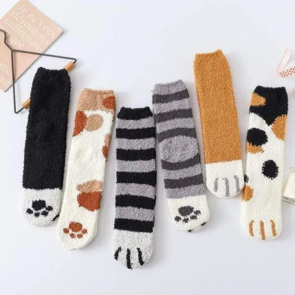 Chaussettes d’Hiver Pattes De Chats