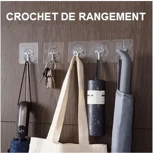 Crochets Adhésifs Sans Couture (lot de 24)