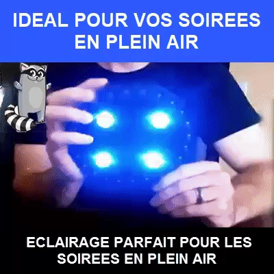 Eclairage LED Détachable pour parasol