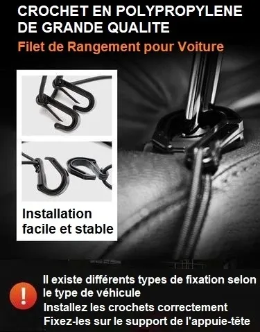 Filet de Rangement pour Voiture