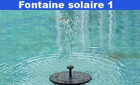 Fontaine à Énergie Solaire