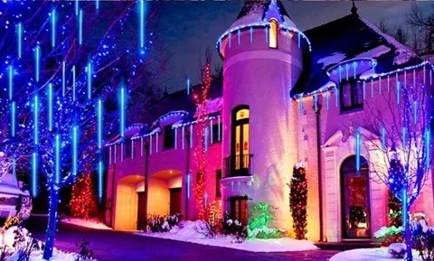 Guirlandes Lumineuses Chute De Neige (lot de 8)