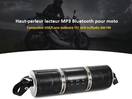 Haut parleur Bluetooth pour Moto