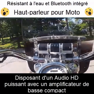Haut parleur Bluetooth pour Moto