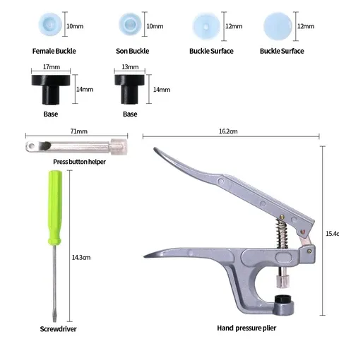Ensemble De Boutons Pressions (360 Pièces)