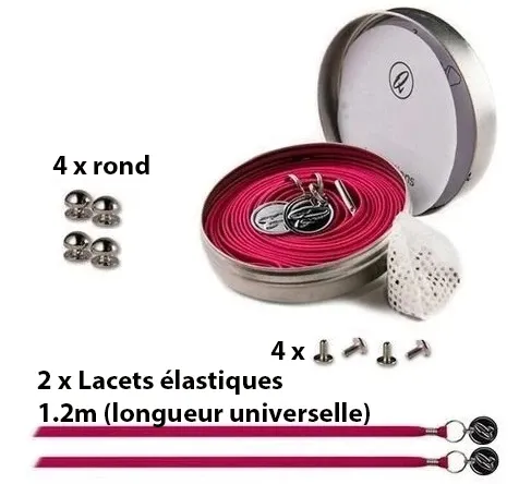 Lacets rapide sans noeuds - Faits Avec Une Seule Main (lot de 2)