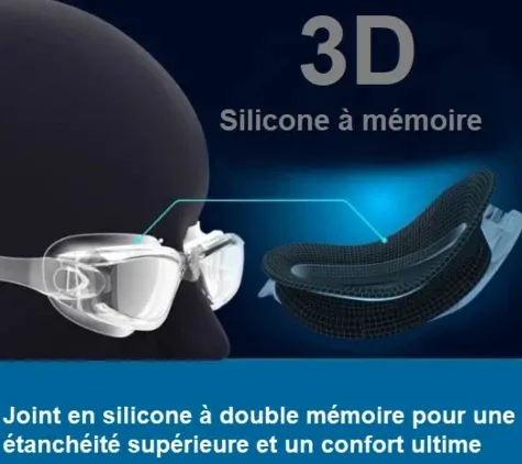 Lunettes De Natation anti-buée 5-en-1 Lunettes De Natation anti-buée 5-en-1