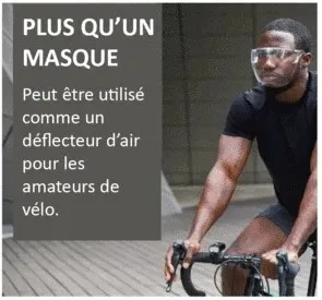 Masque Visière Anti-Projection Réutilisable - HealthCare™ Masque Visière Anti-Projection Réutilisable - HealthCare™