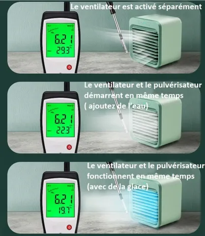 Mini Climatiseur Rechargeable à Eau Mini Climatiseur Rechargeable à Eau