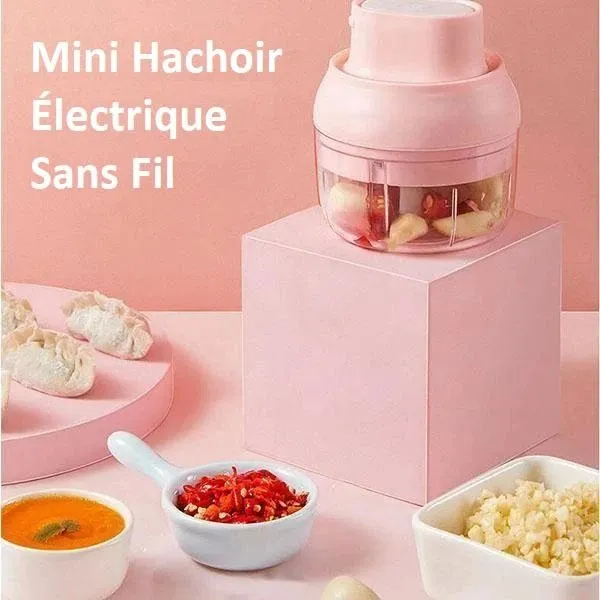 Mini Hachoir Électrique Sans Fil - HacheTout™