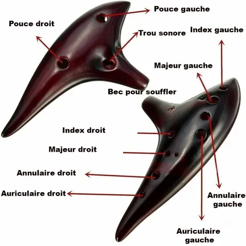 Ocarina Professionnel 12 Trous Alto C