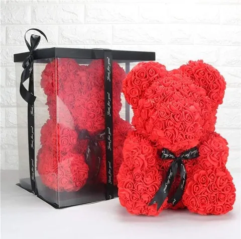 Ours en Peluche en Roses Ours en Peluche en Roses