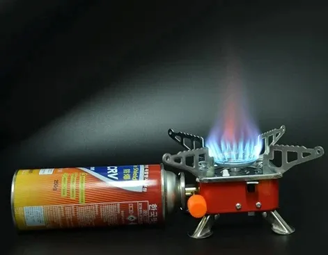 Réchauds de Camping Portable Brûleur à Gaz Pliable Ultra-léger