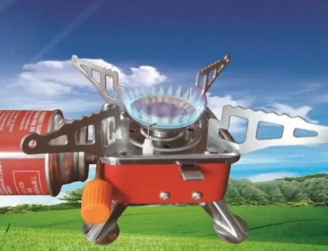 Réchauds de Camping Portable Brûleur à Gaz Pliable Ultra-léger