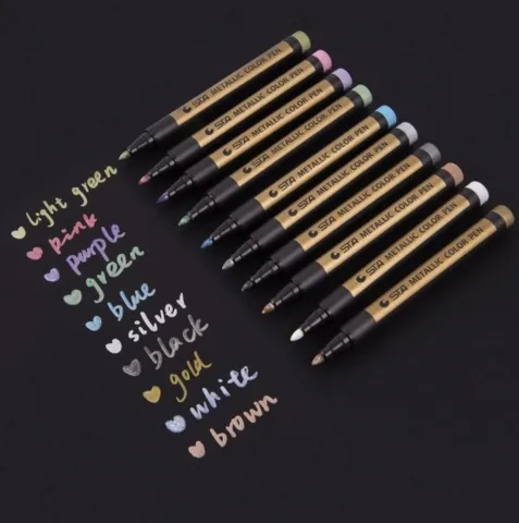 Stylo - Marqueur Peinture | Pierre - Verre - Corporelle - STA™ (lot de 10)