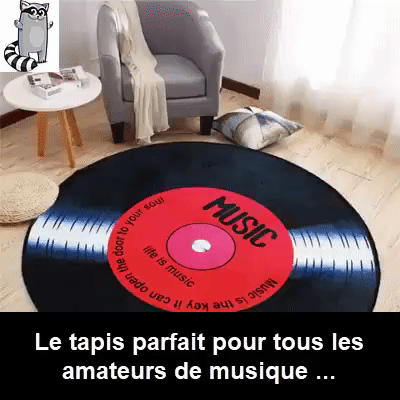 Tapis Disque Rétro